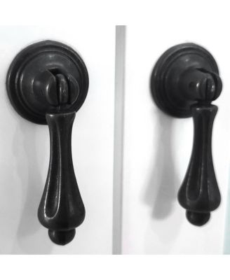 Curio Storage Cabinet with Glass Shelves, Drawers and Doors – Display Sideboard for Living Room, Dining Room, Kitchen