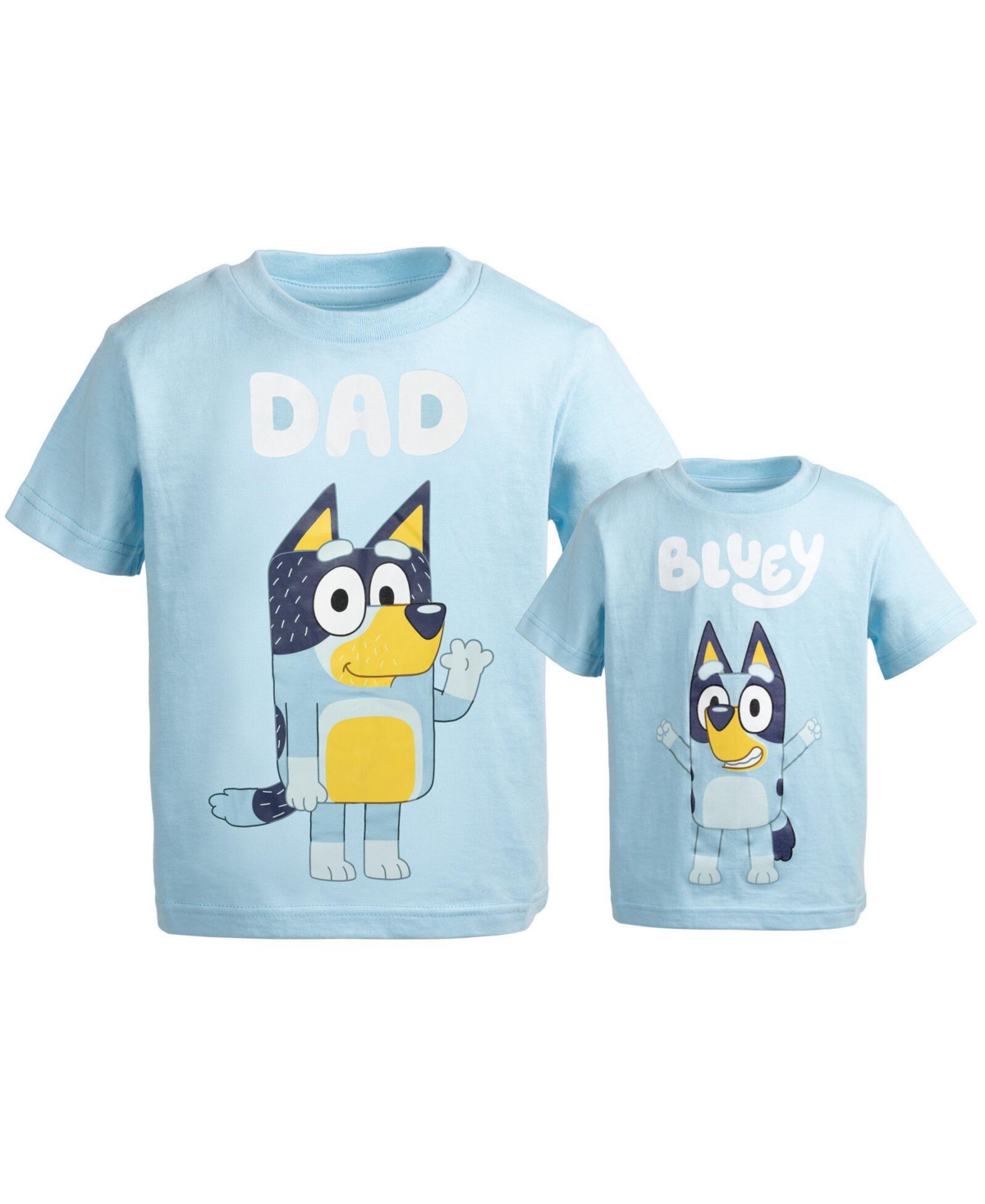 Boys Matching Family T-Shirt to (2T - 18-20) - Bluey, blue