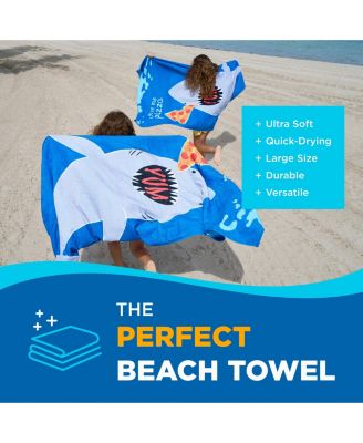 Printed Beach Towel Set - Oversized Beach Towel for Kids - Quick-Dry & Soft Cotton Towel with Printed Design - Luxury Towel for Swimming - 30" x 60", Magical Unicorn (2 Pack)