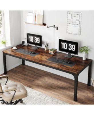 78.7 Inches Extra Long Computer Desk, 2 Person Desk, Double Long Desk, Workstaion for Home Office