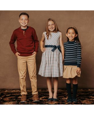 Toddler Girls Sleeveless Stretch Poplin Sash Dress