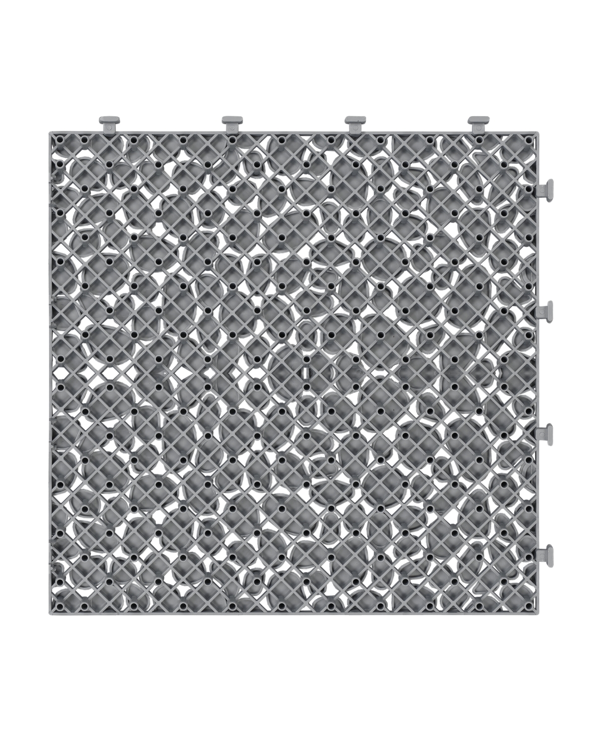 Streamdale Furniture 12 x 12 Inch Gray Interlocking Deck Tiles Plastic Waterproof Outdoor All Weather Anti-slip Bathroom Shower Balcony Porch Strong W