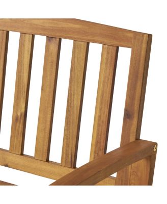 Streamdale Durable Acacia Wood Bench For Outdoor Comfort And Style