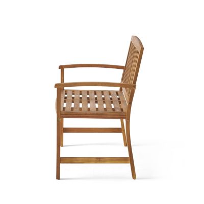 Streamdale Durable Acacia Wood Bench For Outdoor Comfort And Style