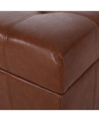  Premium Faux Leather Ottoman with Storage