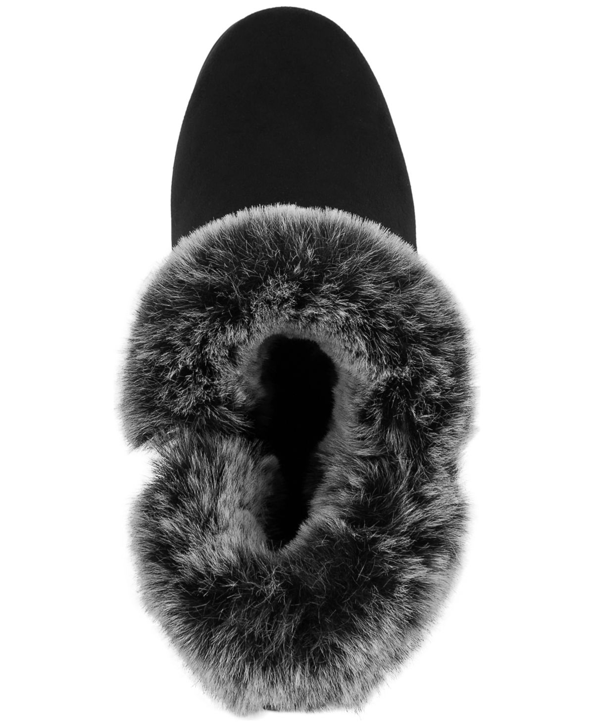 Jones New York Women's Carleen Faux Fur Cozy Wedge Booties In Black