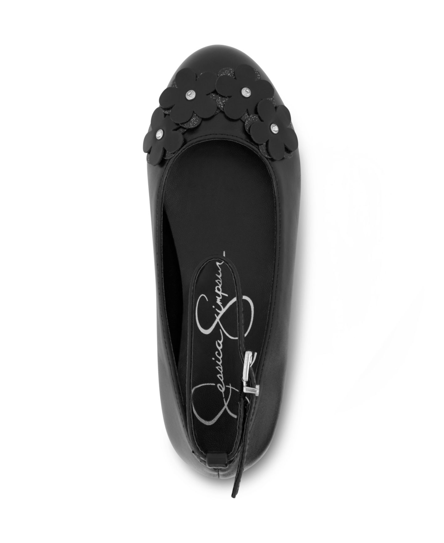Балетки Jessica Simpson Amy Petal Ballet для девочек-малышей, цвет: Чёрный — фото 2