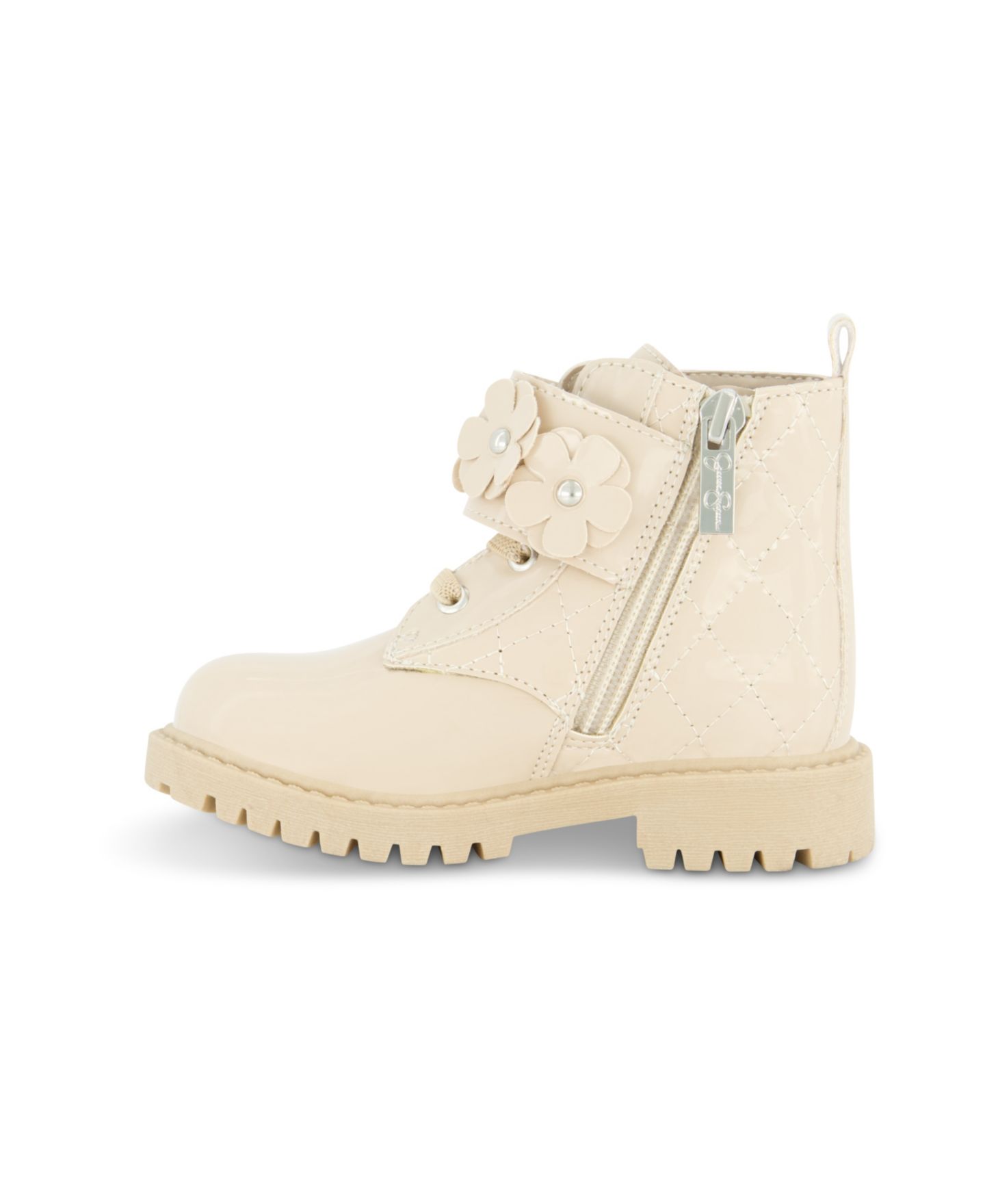 Ботинки Jessica Simpson Daria Flower Moto Boot для девочек-малышей, цвет: Чёрный — фото 5