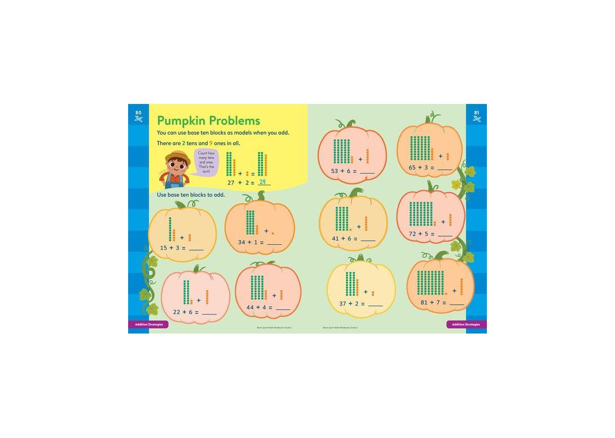 Barnes & Noble Brain Quest Math Workbook: 1st Grade by Workman Publishing