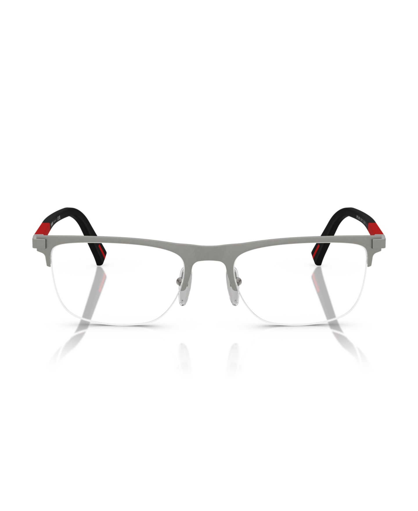 Мужские очки PRADA LINEA ROSSA Man Pillow Metal PS 50RV Eyeglasses, цвет: Матовый чёрный — фото 10