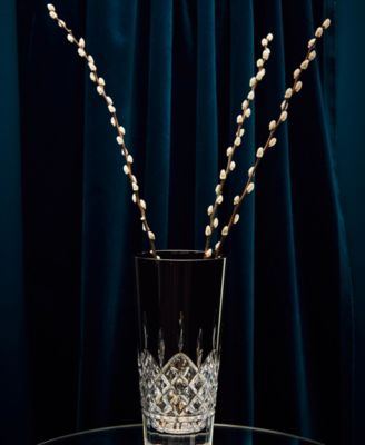 Lismore Black Vase 12"