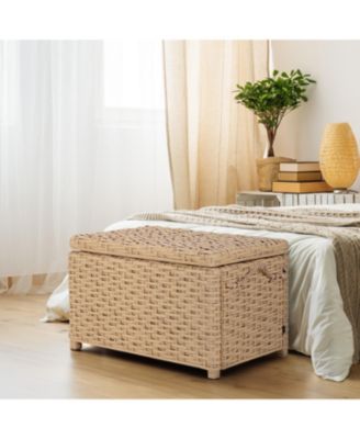 Jacob Handwoven Wicker Storage Trunk