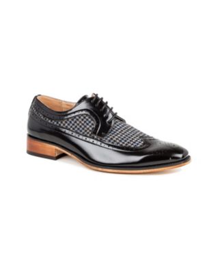 Men's Wing Tip Brogue Two Tone Shoes