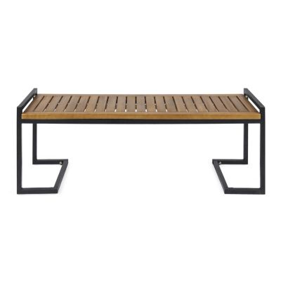 Streamdale Acacia Wood Bench Chic Style, Iron Strength