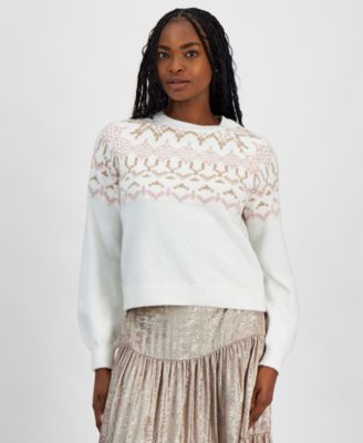 And Now This - Women's Fair Isle Crewneck Sweater