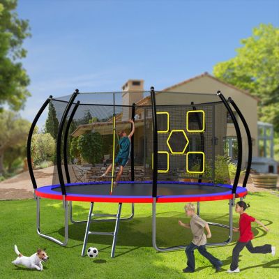 12ft Trampoline with Enclosure & Ladder