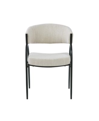 Upholstered Dining Chairs With Metal Legs (Set of 2),Beige