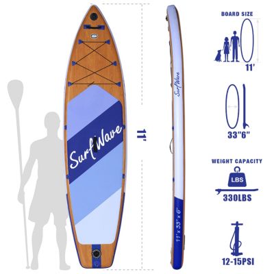 Streamdale Inflatable Stand Up Paddle Board 11'x34" x6" With Accessories