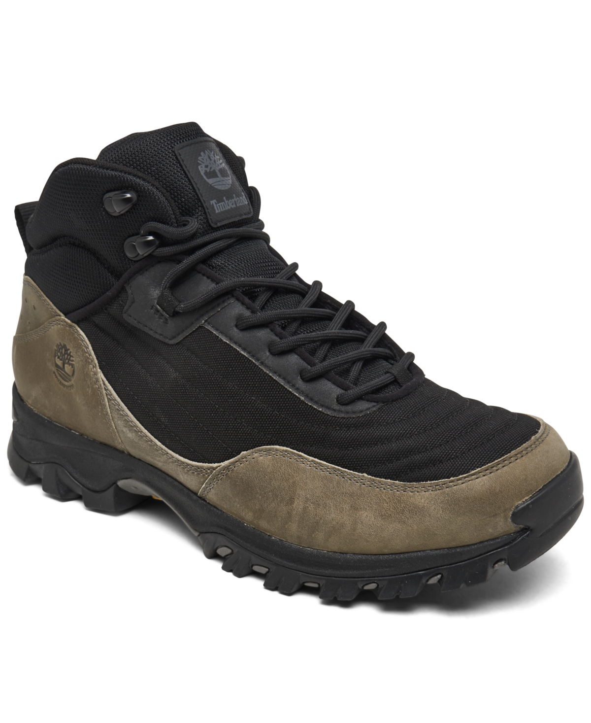 Timberland Men's Mt. Maddsen Mid Waterproof Hiking Boots From Finish Line In Black,gray