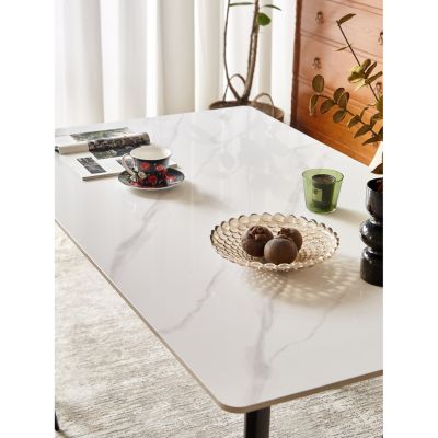 Porcelain Tabletop Dining Table, 55" Rectangular