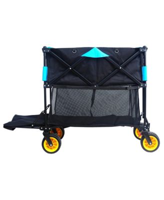 Folding Wagon Cart for Garden, Shopping, and Beach