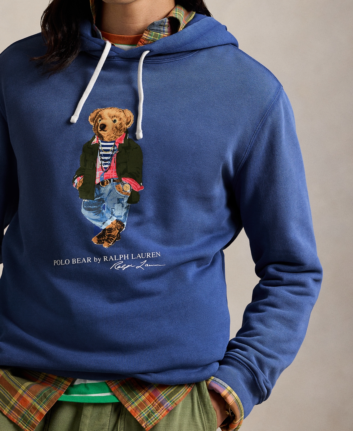 Polo Ralph Lauren Men's Polo Bear Garment-Dyed Fleece Hoodie