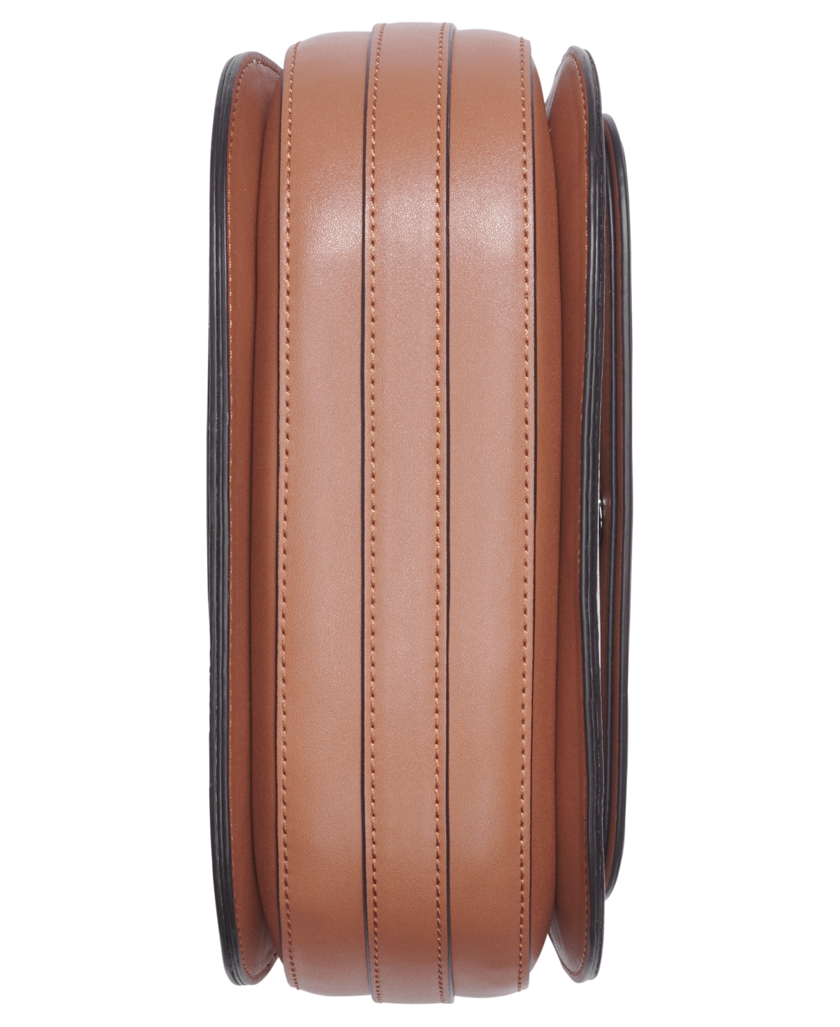 Calvin Klein Bella Signature Adjustable Crossbody In Van Khk,caramel