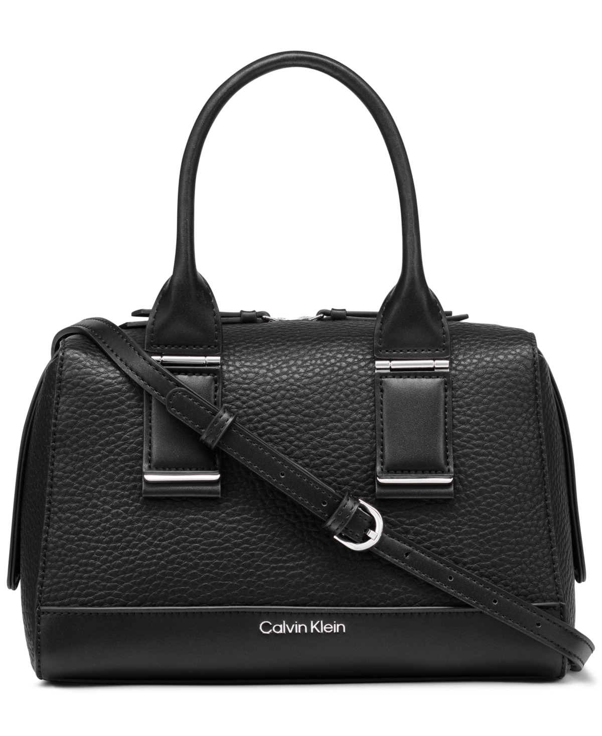 Calvin klein black satchel store