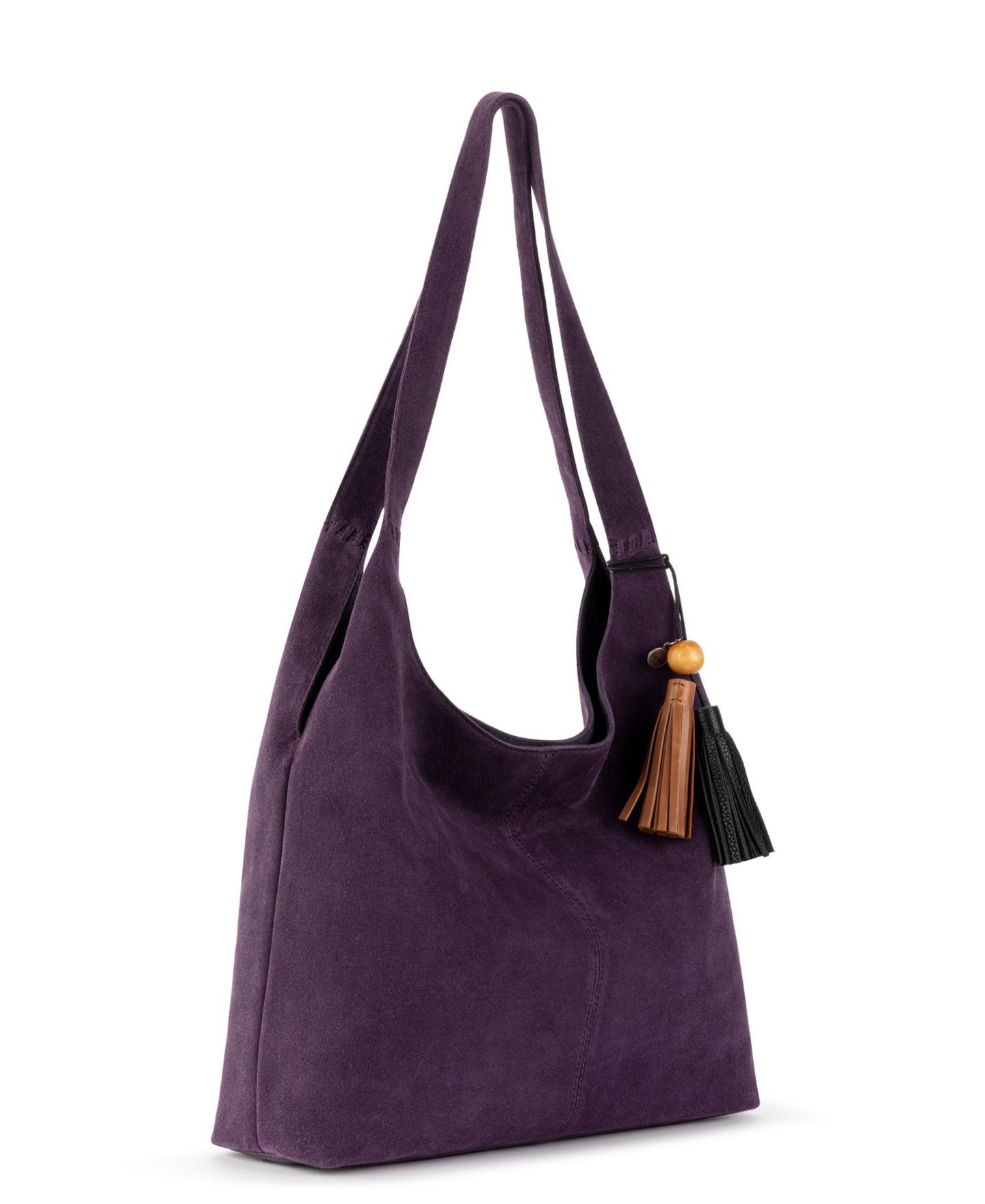 Женская сумка The Sak Huntley Leather Hobo, цвет: Баклажановый замшевый — фото 3