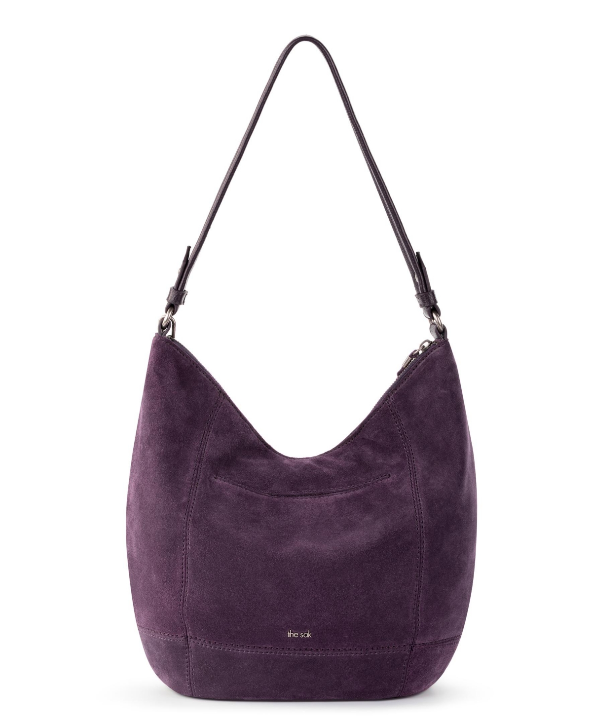The Sak Women's Sequoia Leather Hobo Bag In Aubergine Suede