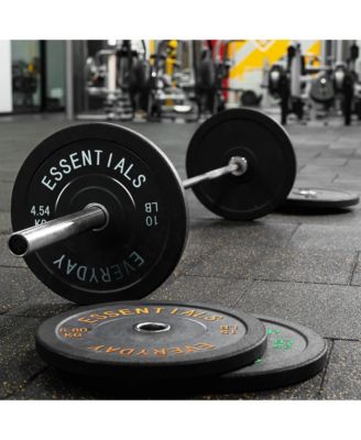 370 Pound Olympic Bumper Strength Training Weight Plate Set