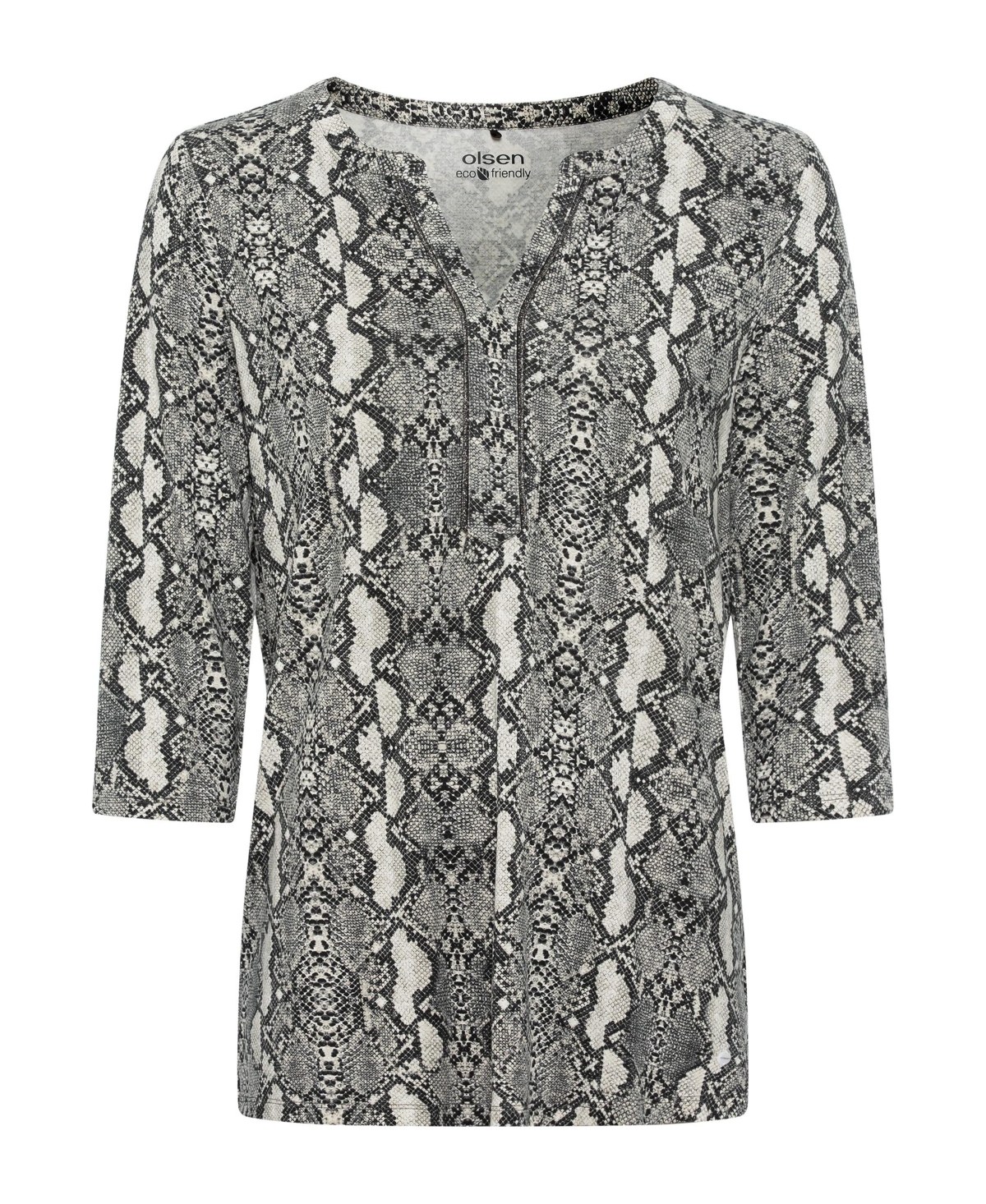 Olsen Women's Long Sleeve Snake Tunic T-Shirt