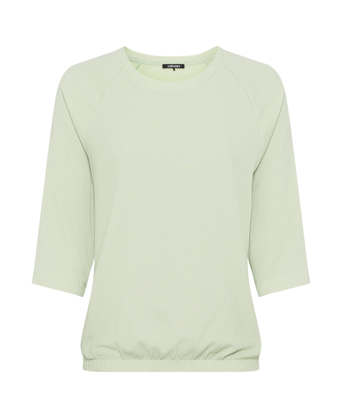 Olsen Women's Boat Neck Solid Crepe T-Shirt