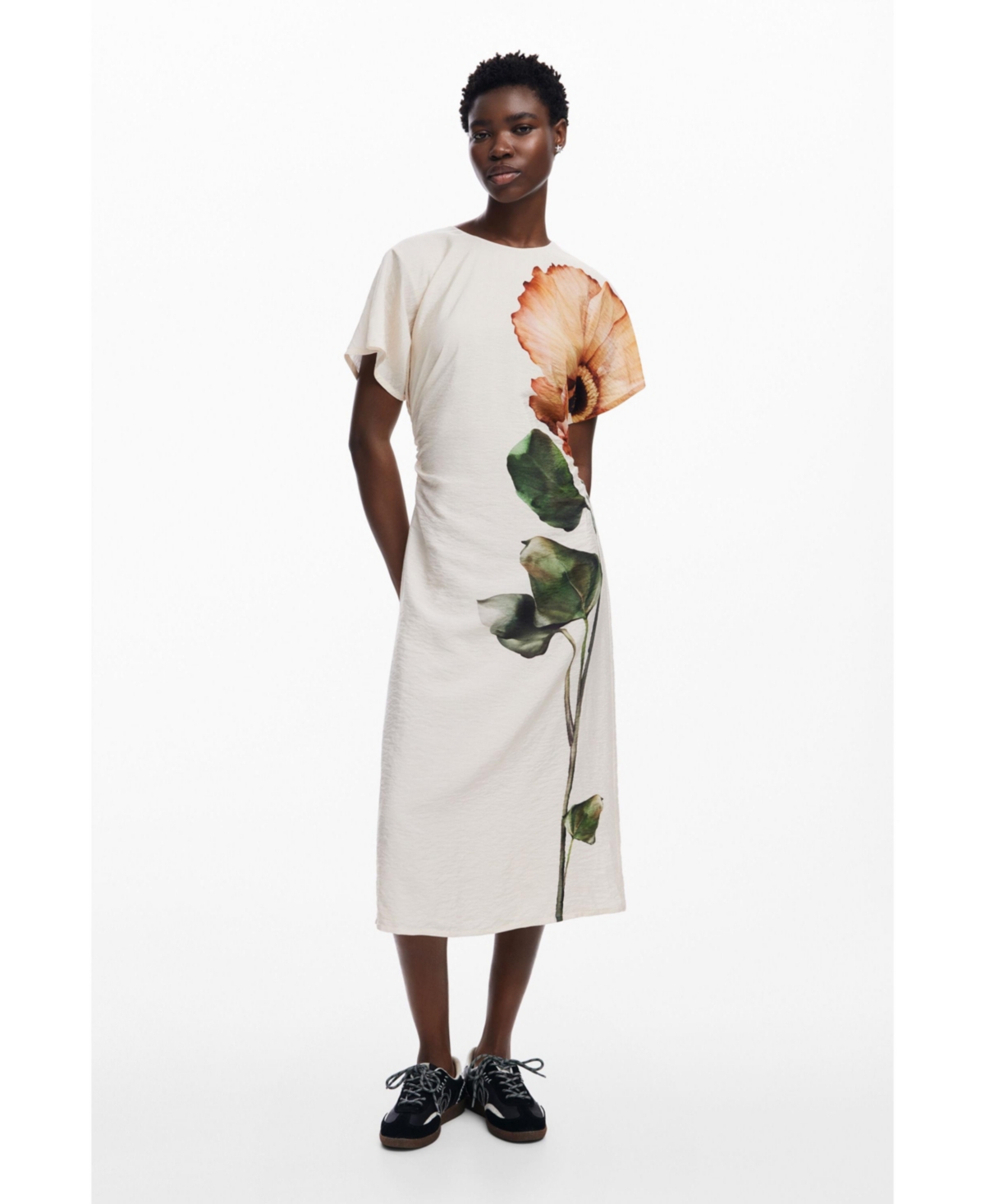 Women's Flower dress - Beige