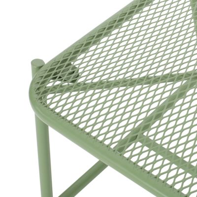 Modern Mesh Top Side Table For Outdoor Use