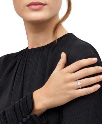 Certified Lab Grown Diamond Princess-Cut Engagement Ring (4-1/4 ct. t.w.) in 14k Gold