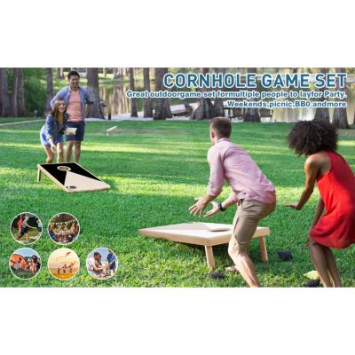 Streamdale Premium Cornhole Set 3'x2' Boards, 8 Toss Bags