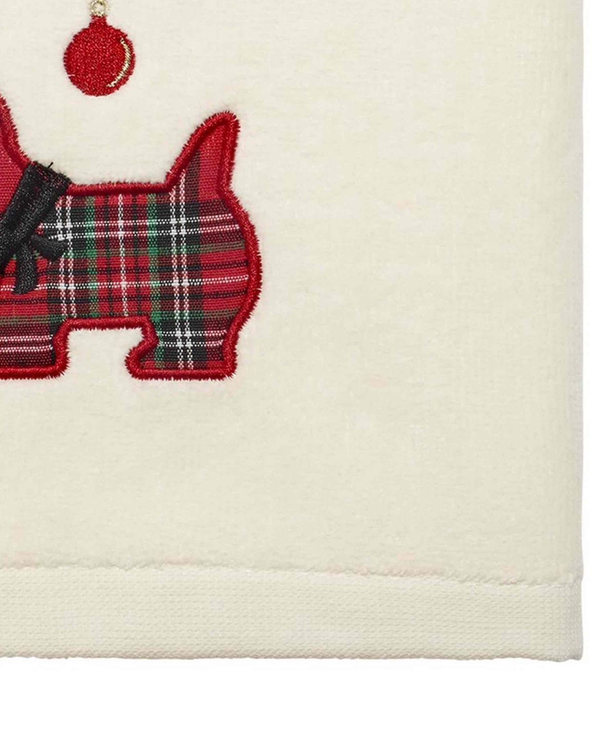 Avanti Scottie Cotton Hand Towel Set, 28" X 16" In Ivory