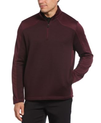 PGA TOUR - Men's 3D Textured Long Sleeve Quarter-Zip Sweatshirt