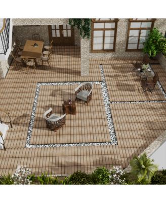 WPC Interlocking Deck Tiles, 11-Pack