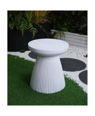 Streamdale Modern Faux Terrazzo Garden Stool, 17.75" H
