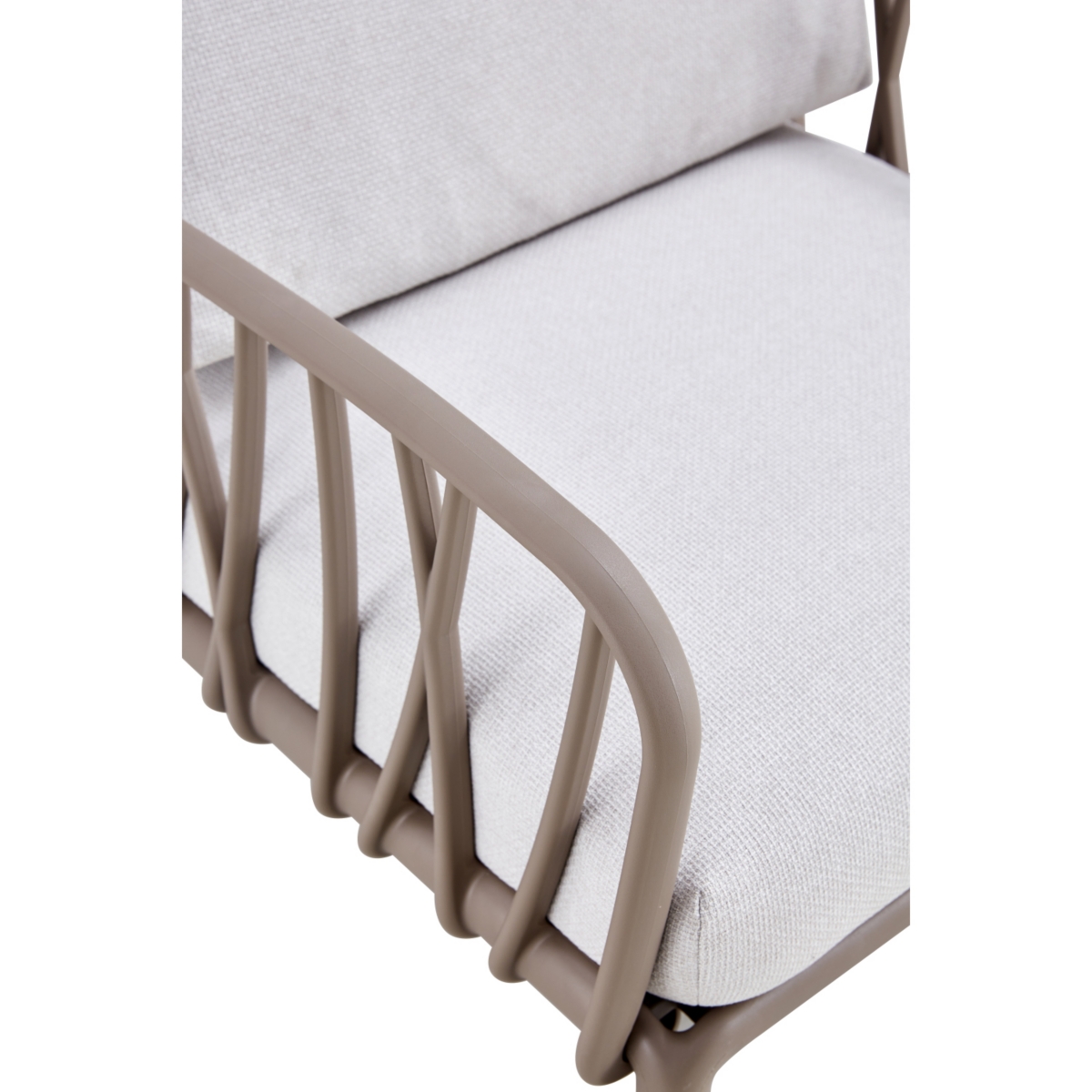 Streamdale Furniture Patio indoor/ outdoor garden single sofa armchairs plastic with soft cushion Weather waterproof chair Sectional Furniture for Bal