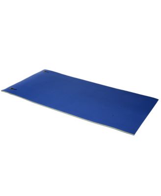 Simplie Fun 10' x 5' Floating Mat, 3-Layer Swimming Pool Floating Water Mat Portable Foam Raft, Thick and Durable Water Activities Mat for Lake, Oceans, Blue