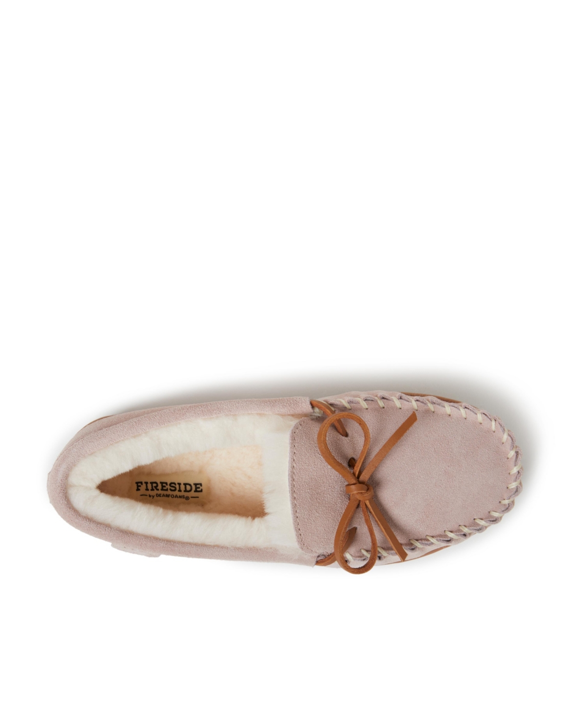 Dearfoams Fireside by Women's Alice Springs Genuine Shearling Moccasin Slipper