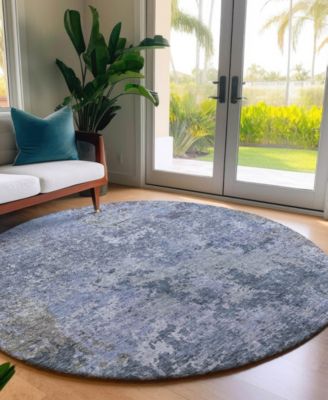 Bresca Washable BC6 8'x8' Round Area Rug