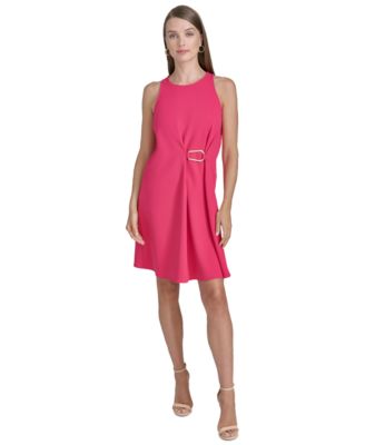 Halston - Women's Ring-Trim Shift Dress
