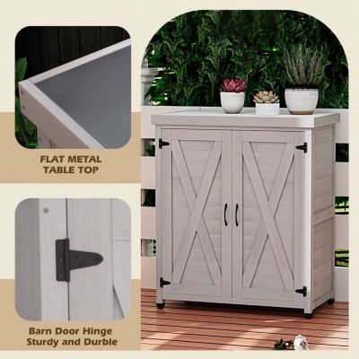 Streamdale Potting Bench with Storage and Table Top