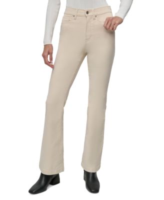 DKNY Jeans - Women's Corduroy Cord High-Rise Flare Pants