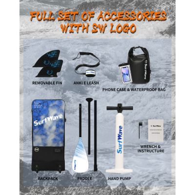 Streamdale Inflatable Stand Up Paddle Board 11'x34" x6" With Accessories