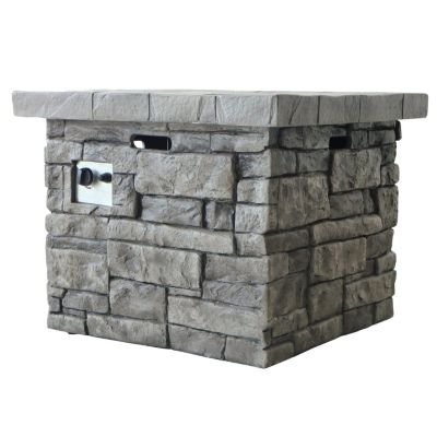 30" Outdoor Square Mgo Propane Fire Pit - 40,000 Btu